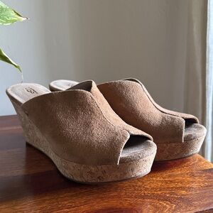 UGG Women's Brown Suede Mules
